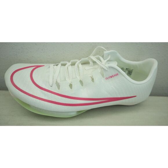 Nike DH5359-100 Men's Size 10.5 White/Pink Air Zoom Maxfly Track Spikes - Picture 7 of 11